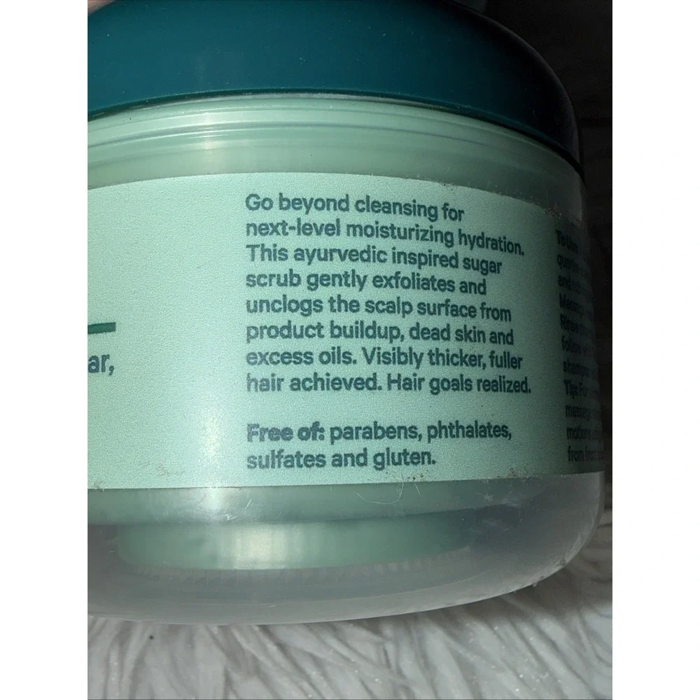 Thicker Fuller Hair Purifying Sugar Scalp Scrub 6oz Lot of 2 Vegan Rosemary